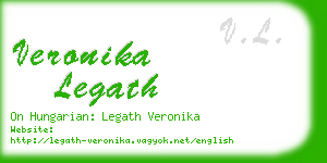 veronika legath business card